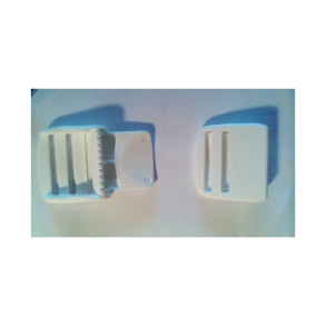 Klemmespnde Hvid - 25mm.