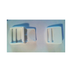 Klemmespnde Hvid - 25mm.