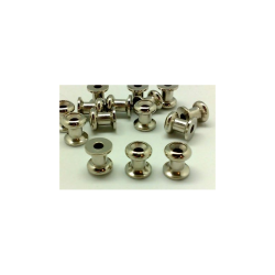 Vognknap 11mm Messing Forniklet 10stk