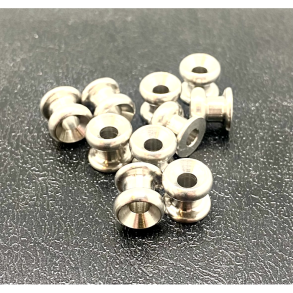 Vognknap 11mm Messing Forniklet 10stk