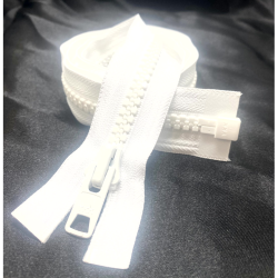 YKK Lynls 9mm Delbar Lynls Dobbelt Skyder Hvid 