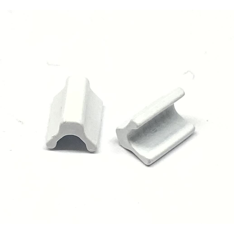 Topstopper Hvide 9mm Delrin st 2 stk