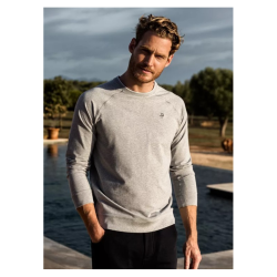 PP Mori Monde Herre Sweatshirt, Lys Grmeleret, Str. Large