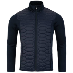 Pelle P Midlayer Levo Quiltes Zip Navy Blue 