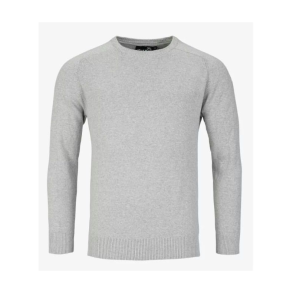 PP Herre Crew Roundneck, Lys Grmeleret, Str. XX-Large