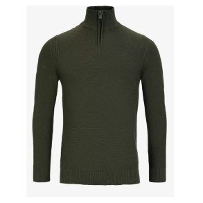 Pelle P Crew Half Zip, Khaki Green, Str. Large