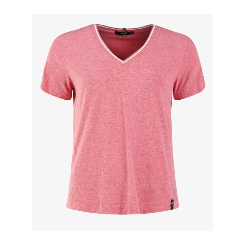 Pelle P Asana, T-shirt m. V-hals til Damer, Hindbr/Lemon Pelle P Asana, T-shirt m. V-hals til Damer, Hindbr/Lemon Melange, Str. Medium