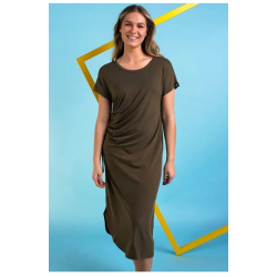 Pelle P Napo, T-shirt Kjole, Khaki Grn Melange, Str. Medium