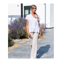 Pelle P Linen Blouse, Dame, Hvid
