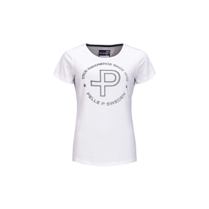 W T-Shirt Circle Print White Str. X-Large - Pelle P