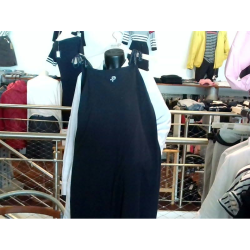 W Tie Dress Dk Navy Str. Large - Pelle P