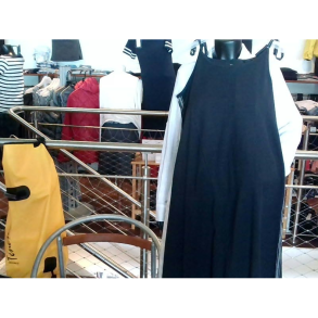 W Tie Dress Dk Navy Str. X-Large - Pelle P