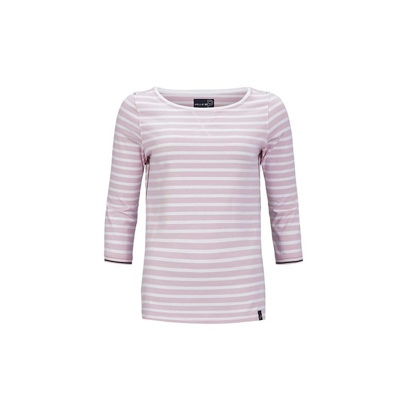 W Classic Stripe Long Sleeve, Water Lily Stripe, Large - Pelle P