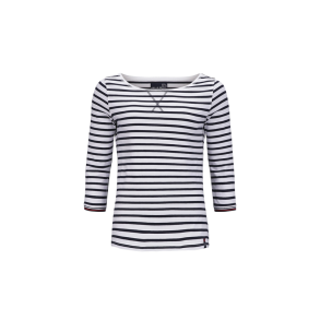 W Classic Stripe Long Sleeve, Dk Navystripe, Large - Pelle P