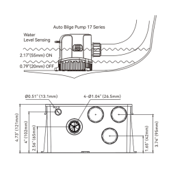 Brusel�ns Sumpkasse med pumpe 12V 800Gph