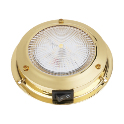 Led Loftlampe Messing - �107mm Hvidt lys 