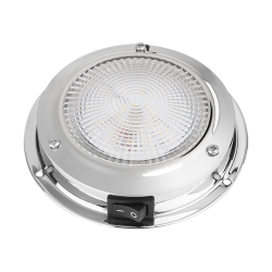 Led Loftlampe Rustfri - �107mm Hvidt lys 