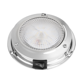 Led Loftlampe Rustfri - �107mm Hvidt lys 