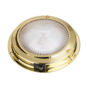 Led Loftlampe Messing - �137mm Hvidt lys 