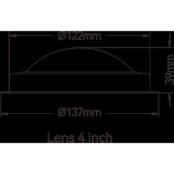 Led Loftlampe Messing - �137mm Hvidt lys 