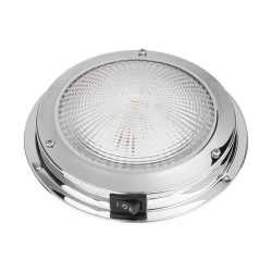 Led Loftlampe Rustfri- �137mm R�dt/Hvidt lys 