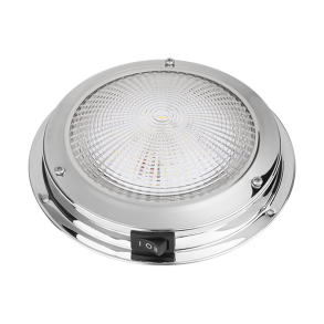 Led Loftlampe Rustfri- �137mm R�dt/Hvidt lys 