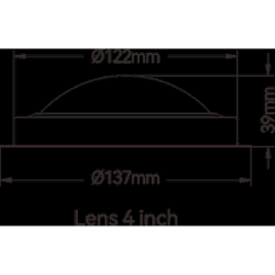 Led Loftlampe Rustfri- �137mm R�dt/Hvidt lys 