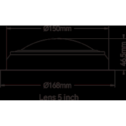 Led Loftlampe Rustfri - �150mm Hvidt lys 