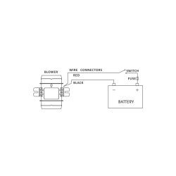 Motorrumsventilator In-Line 12v, 235cfm-400cmb