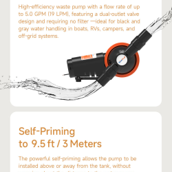 Waste Menbran pumpe 12V 