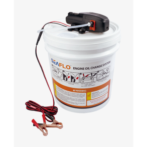 Oliesuger 12V med opsamlingsspand 14L