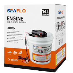 Oliesuger 12V med opsamlingsspand 14L