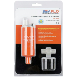 SEAFLO dyk- og inlinepumpe 12V - 200 GPH / 12,6 l/min