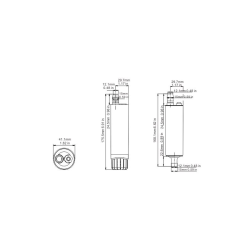 Dyk Og Inline Pumpe 280gph / 17,6 L/Min, M.5 Meter Ledning Og Clips