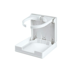 Fold-Up Adjustable Drink Holder White