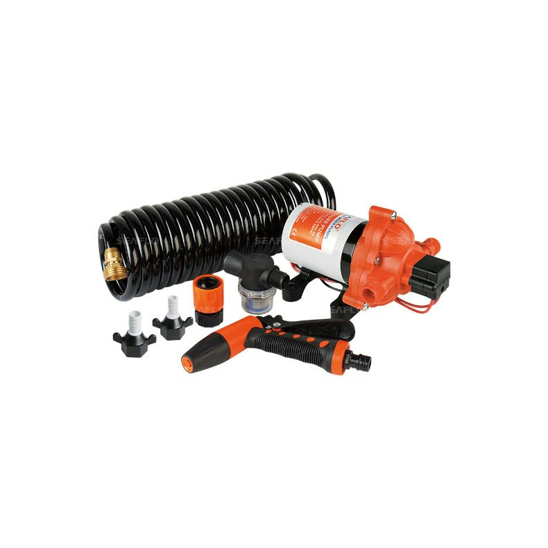 Spulepumpest - Wash Down Kit 12v, 11,6lpm-3.0gph, 70psi-4,8 Bar