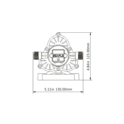 Spulepumpest - Wash Down Kit 12v, 11,6lpm-3.0gph, 70psi-4,8 Bar