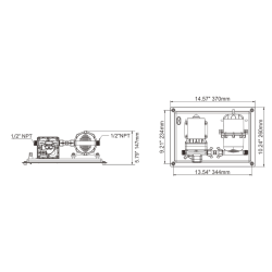 Seaflo trykvandssystem m/tryktank 12V Kompakt