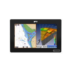 Raymarine Axiom+ 9 display med Lighthouse skort over Nord Europa