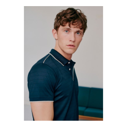 Redgreen Cane Kortrmet Polo, Dark Navy, Str. Small