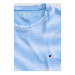 Redgreen Cowel T-Shirt, Azur Stribet, Str. XX-Large