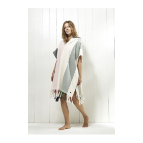 Redgreen Rio Poncho, Rosa Stribet, Str. Onesize