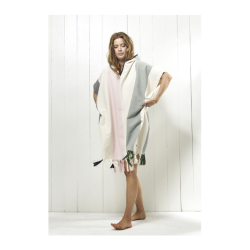 Redgreen Rio Poncho, Rosa Stribet, Str. Onesize