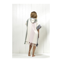 Redgreen Rio Poncho, Rosa Stribet, Str. Onesize