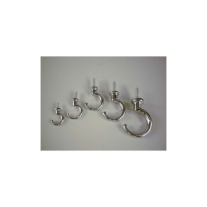 Koppekrog - krom - 20 mm (m/25 mm gevindpind)