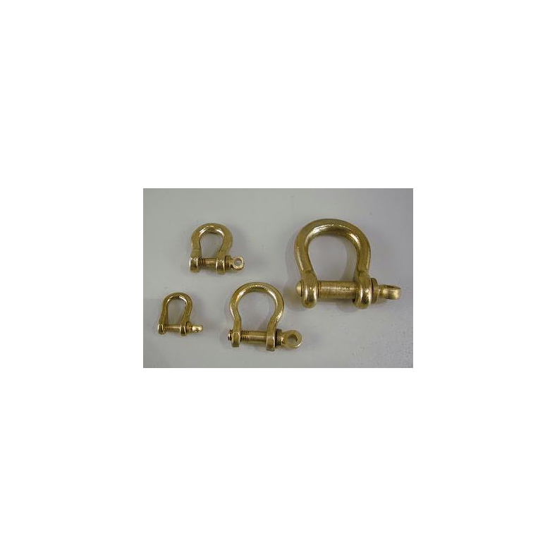 Sjkel - tysk - UDGR - messing poleret - 3mm skrue - bning 7 mm