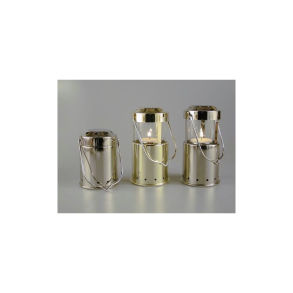 Fyrfadslygte (tyvelygte)  til ophng - forniklet jern