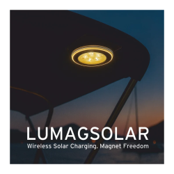 Sprayhood lampe Solar LED - magnetisk med fjernbetjening