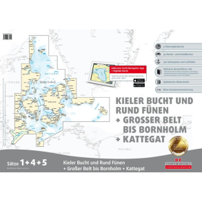 Satz 1 + 4 + 5, Danske �sters� Og Kieler Bugt S�sportskort Delius Klasing