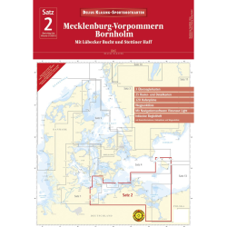 Satz 2, Mecklenburg-Vorpommeren Og Bornholm S�sportskort Delius Klasing